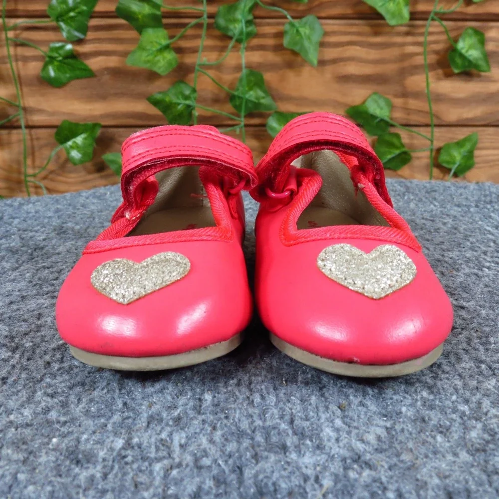 Carter's Alvina Toddler Mary Jane Shoes Size 5 Dress Party Red‎ Glitter Heart